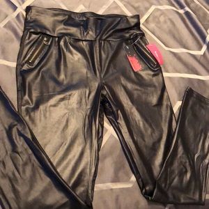 Sexy faux leather pants